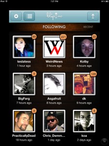 Blip.Me Community Screen