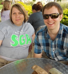 Heather Anderson, WoW/SGA member and Matt Van Tilberg