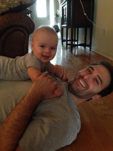 Prof. Michael Jahosky with his son, Lucas.