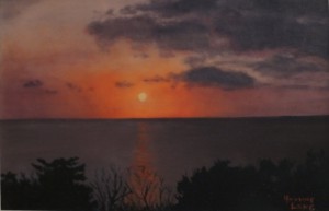 "Lake Erie Sunset" by Yvonne Long