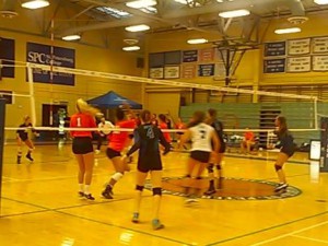 Waiting for the serve