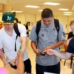 Students start checking in